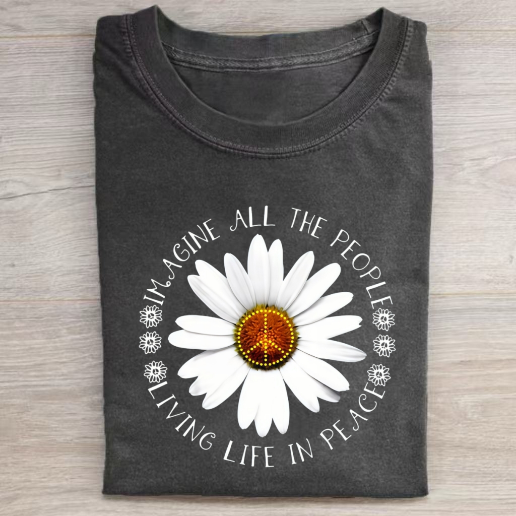 Imagine All the People Living Life in Peace T-shirt
