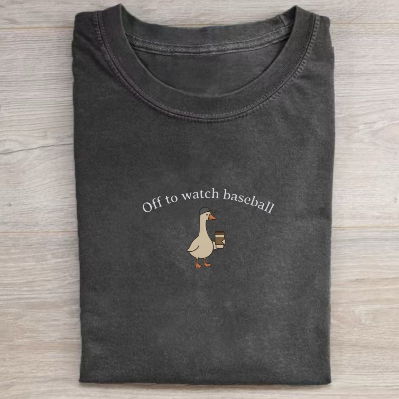 Off To Watch Baseball T-shirt