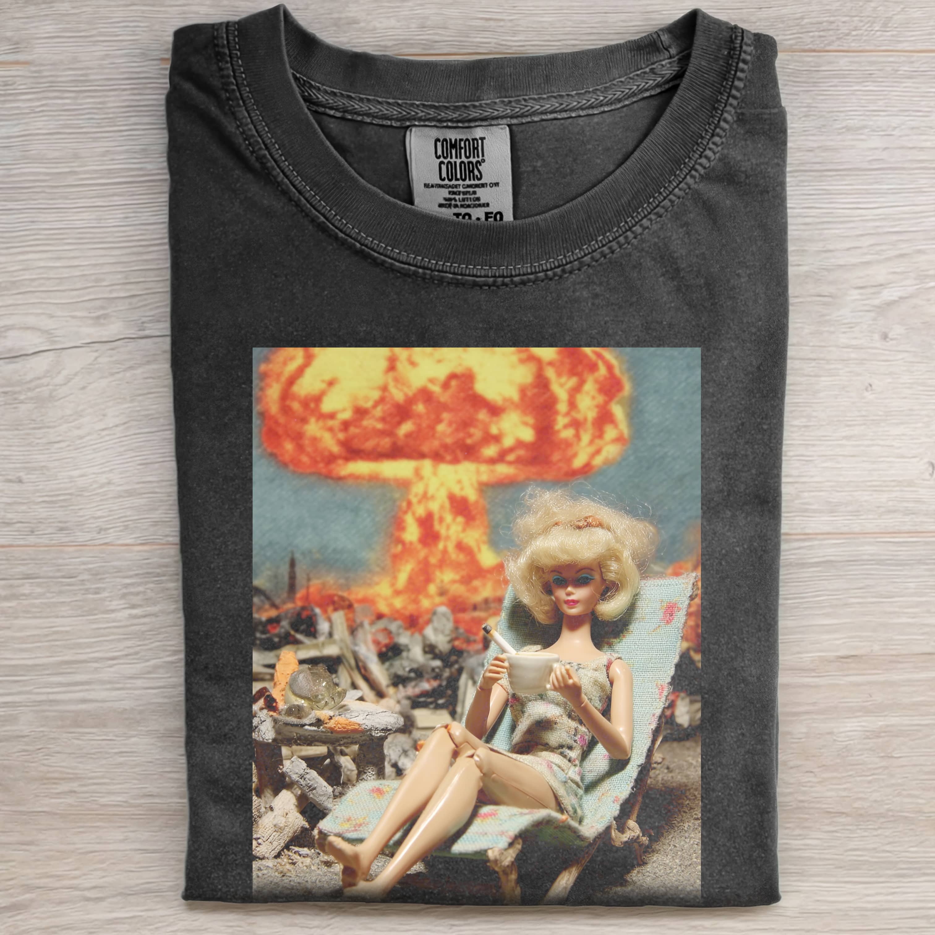 VOLCANIC ERUPTION Funny Doll Face GIRL TEE-ShawnCraft