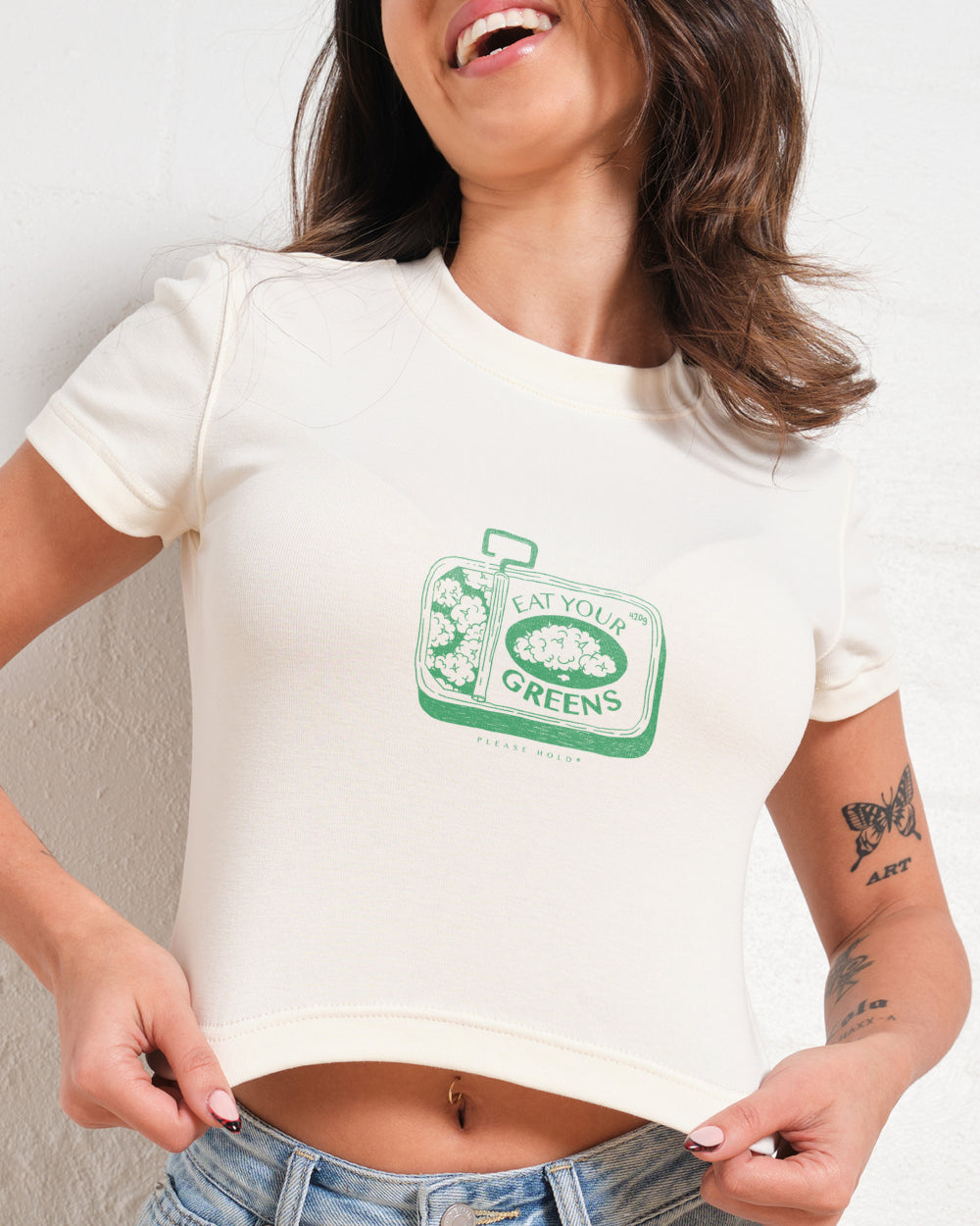 Eat Your Greens Baby Tee-ShawnCraft