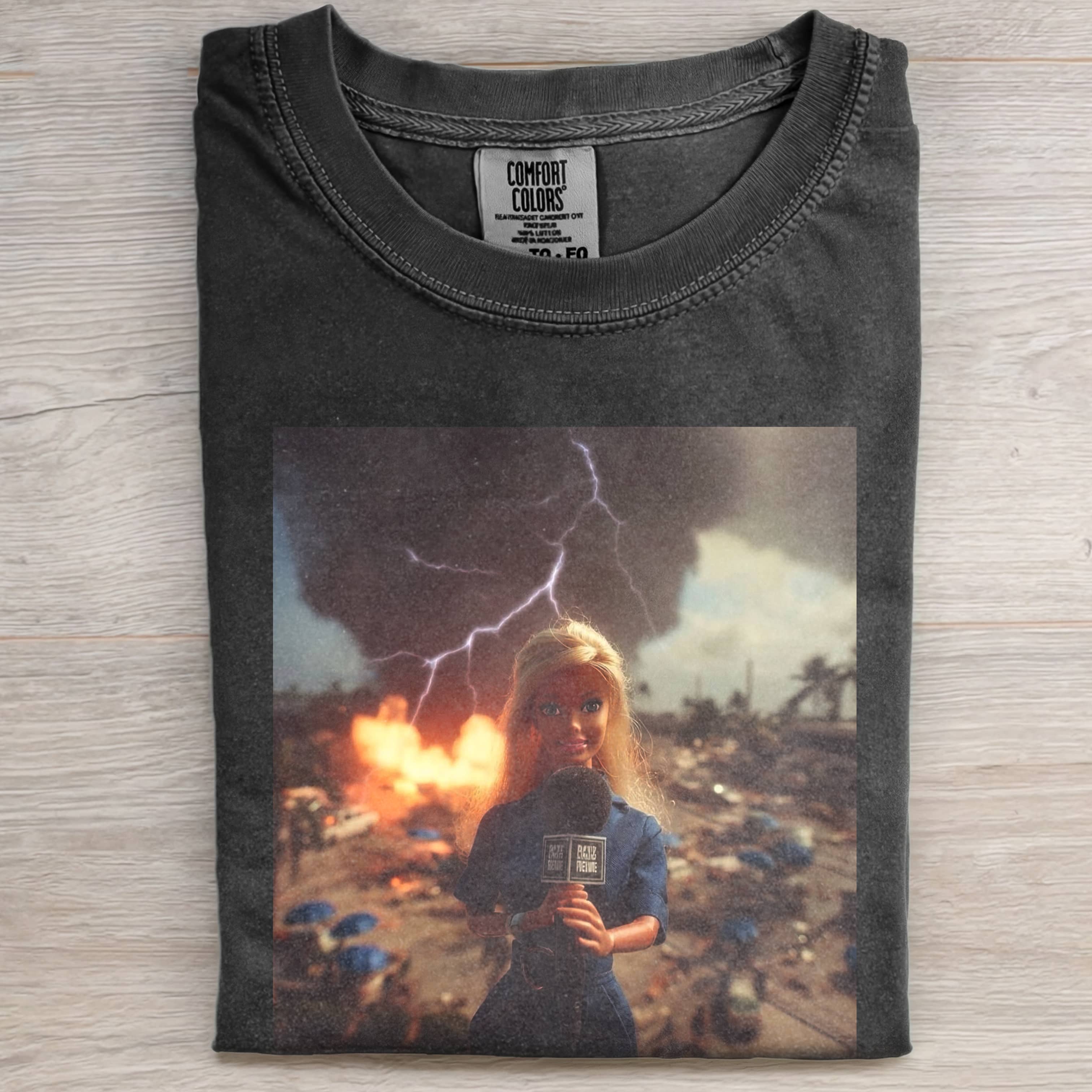 Funny Doll FaceCORE REPORTER STRUCK BY LIGHTNING TEE-ShawnCraft