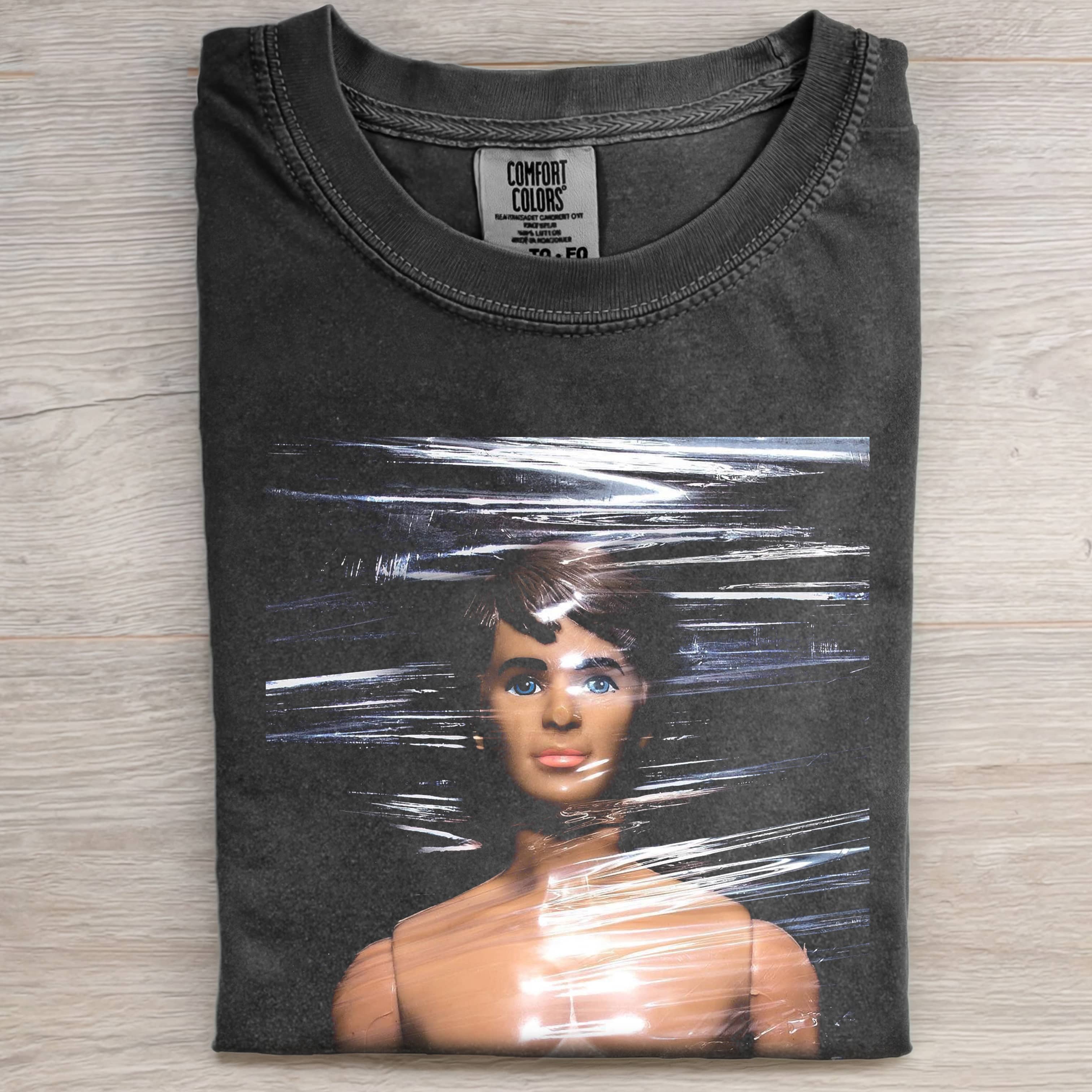 PLASTIC FILM Funny Doll FaceCORE T-SHIRT-ShawnCraft