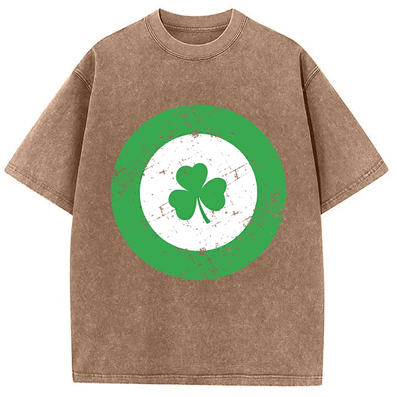 Awesome St Patricks Day Washed T-Shirt-ShawnCraft