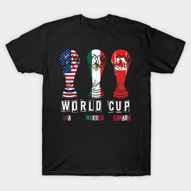 World cup 2026 USA Mexico canada T-Shirt-ShawnCraft