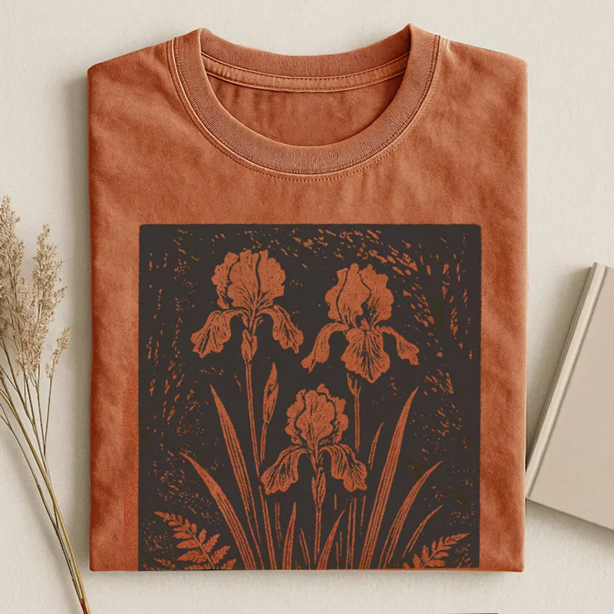 Vintage Iris T-shirt-ShawnCraft