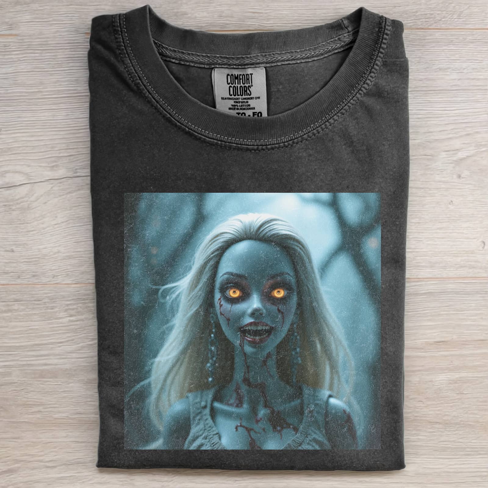 ZOMBIE Funny Doll Face T-SHIRT-ShawnCraft