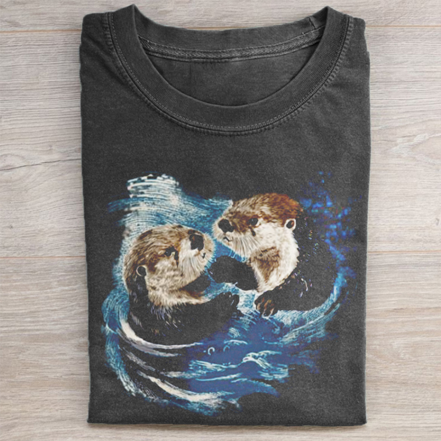 Vintage Otters T-shirt-ShawnCraft