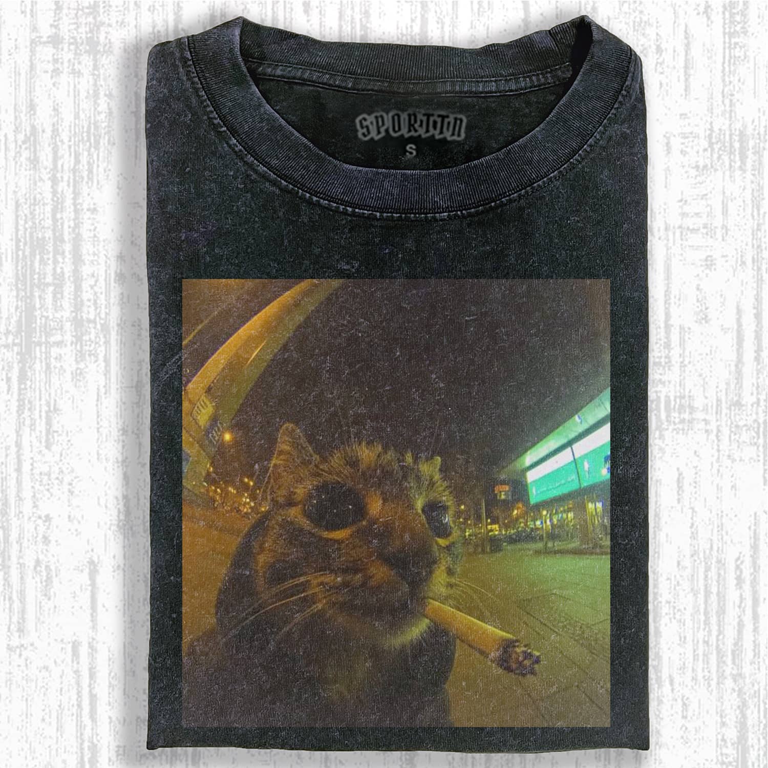SMOKING CAT MEME T-SHIRT-ShawnCraft