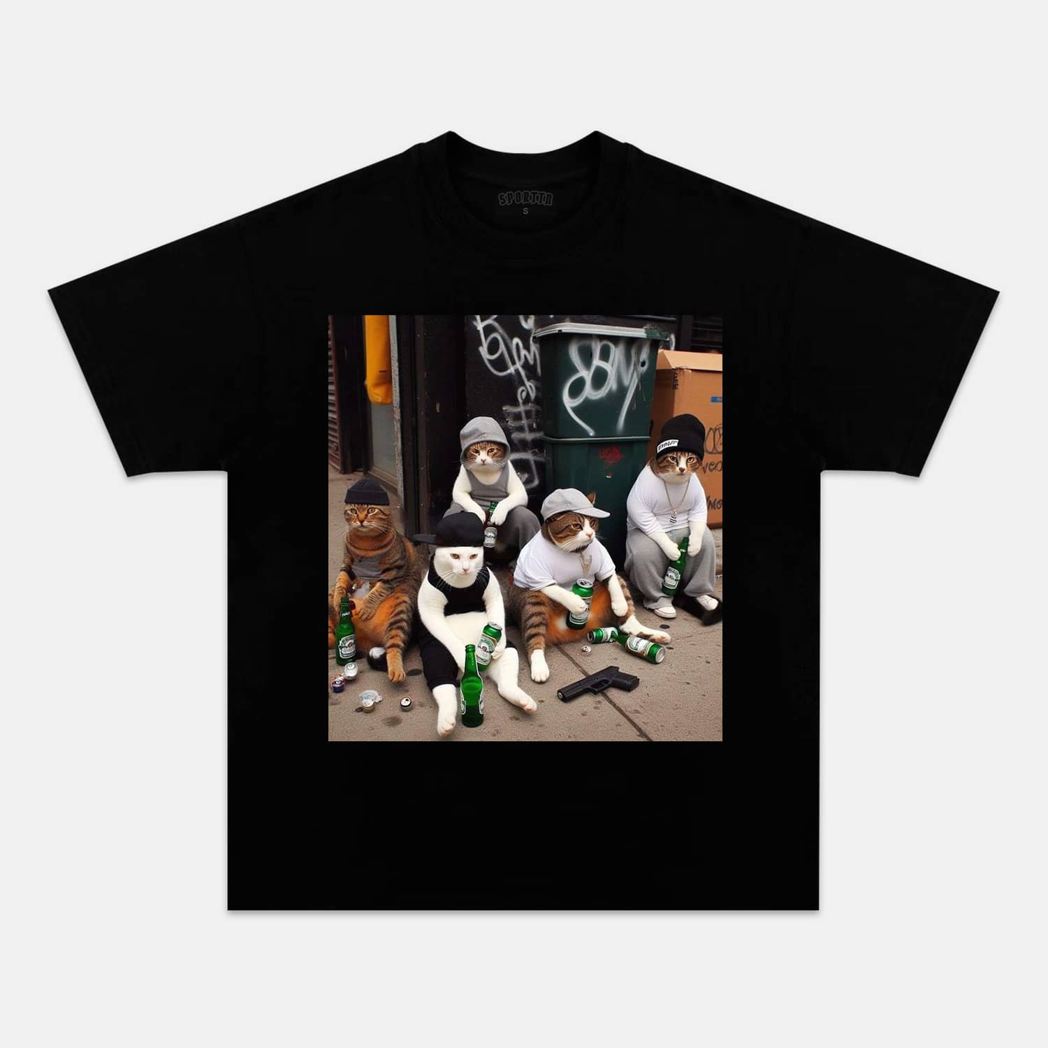 WACKY CAT TEE. 7.3-ShawnCraft