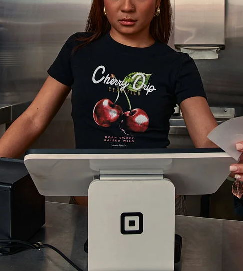 Cherry Drip Baby Tee-ShawnCraft