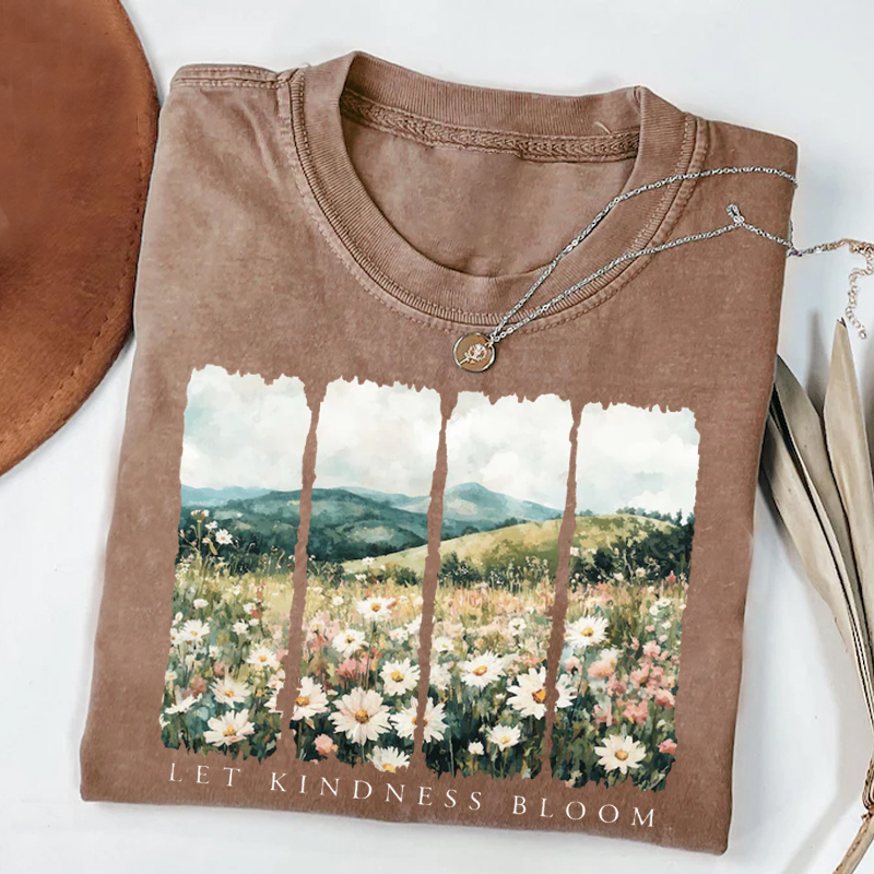 Let Kindness Bloom T-shirt-ShawnCraft