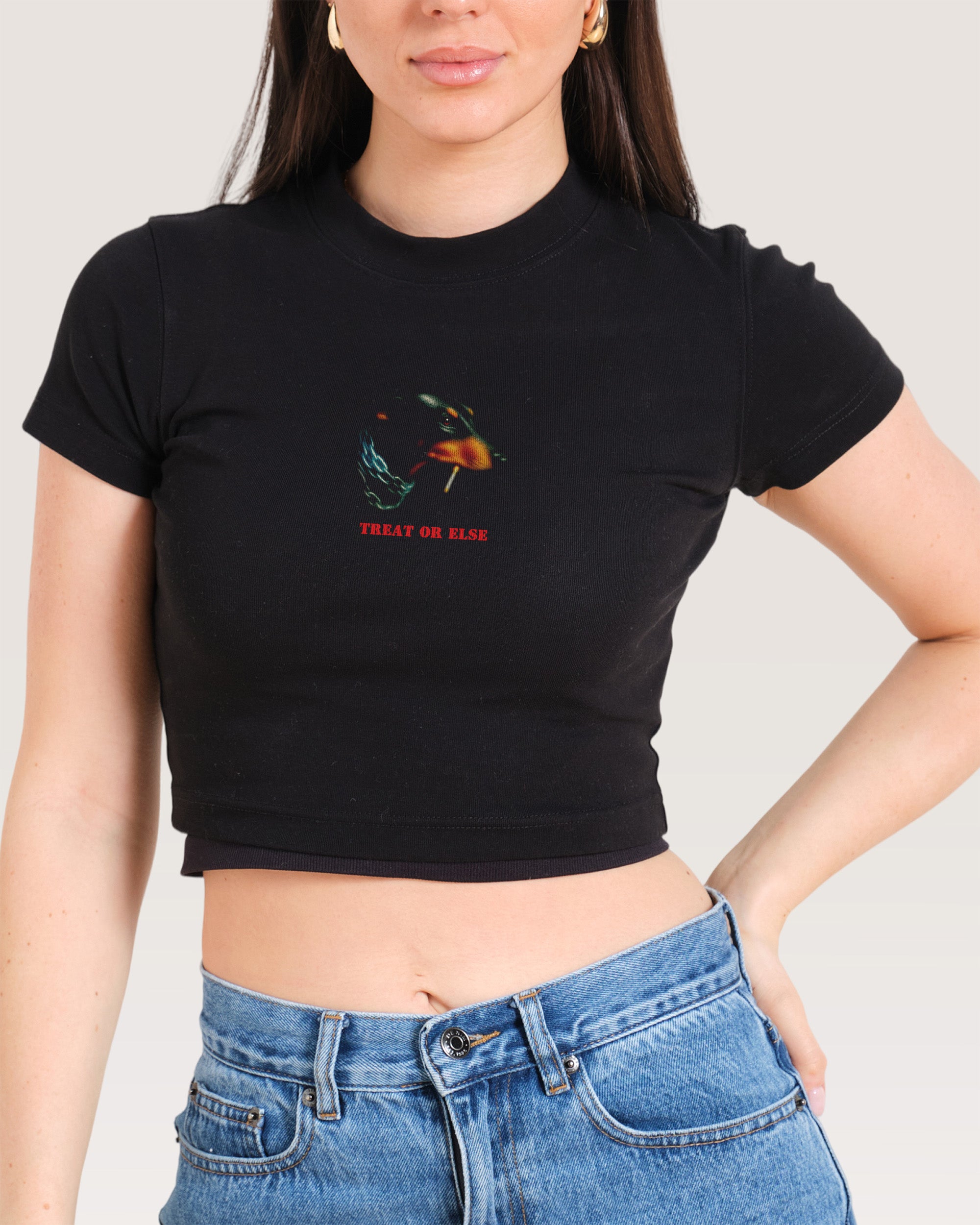 Treat or Else Baby Tee-ShawnCraft