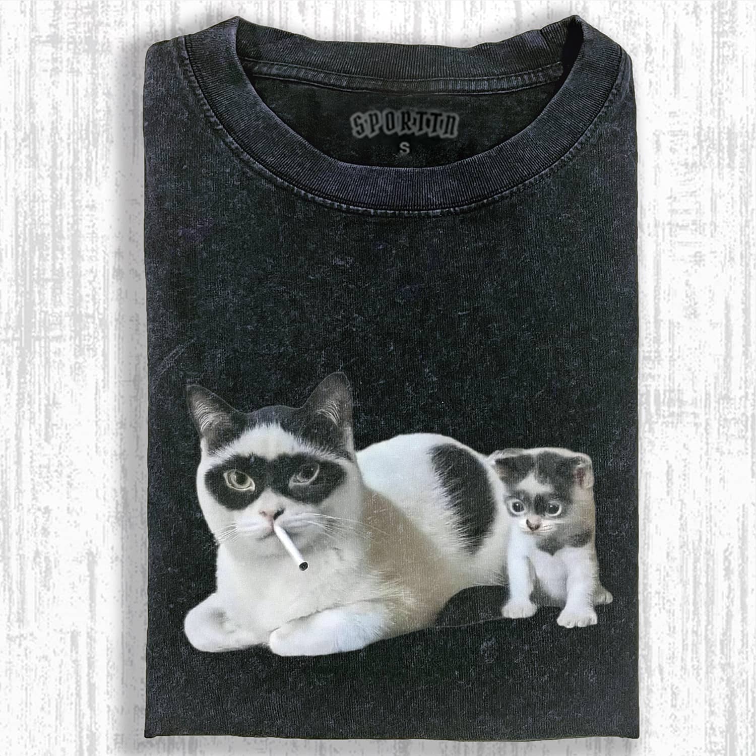 SMOKING CAT MEME T-SHIRT-ShawnCraft