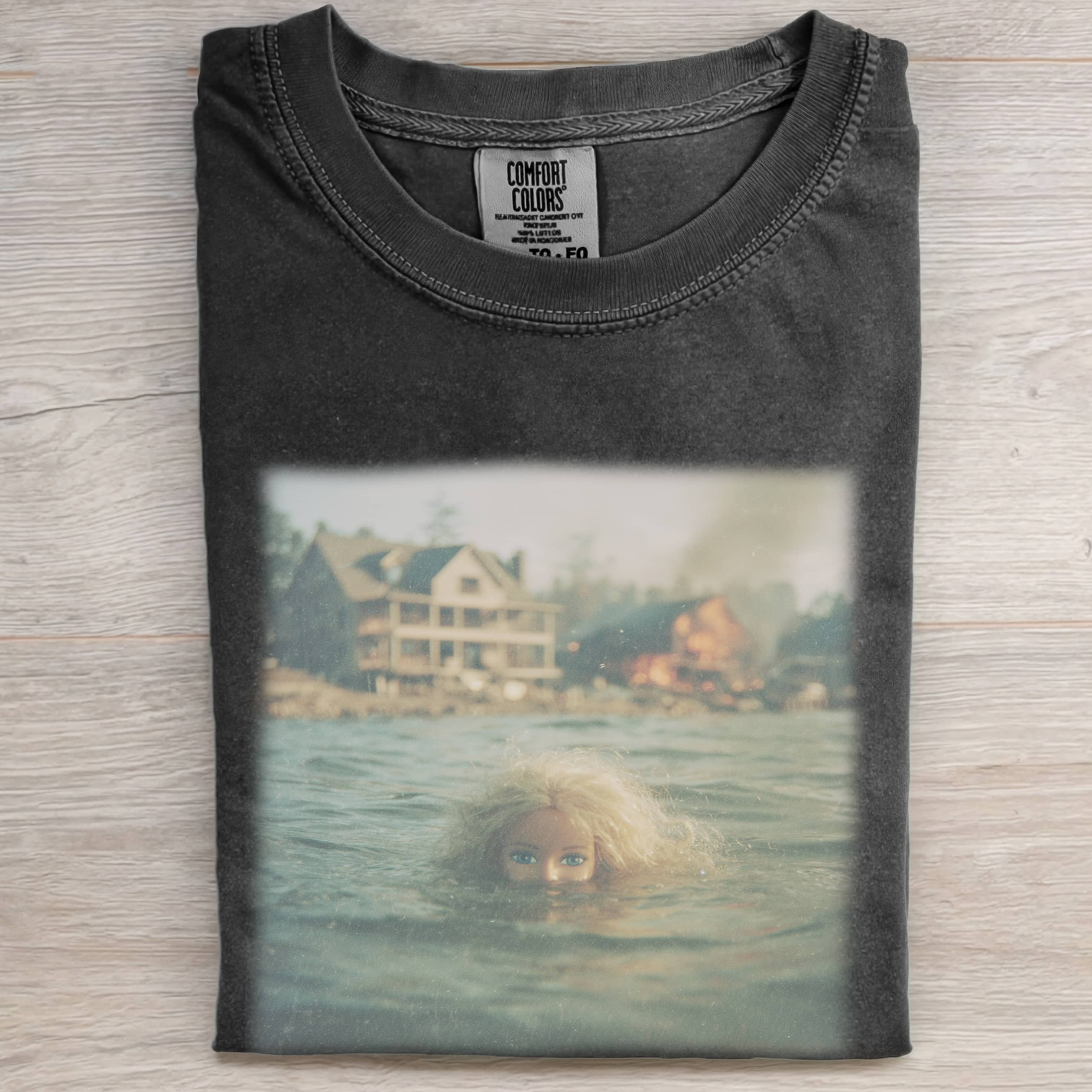 WATER Funny Doll Face GIRL TEE-ShawnCraft