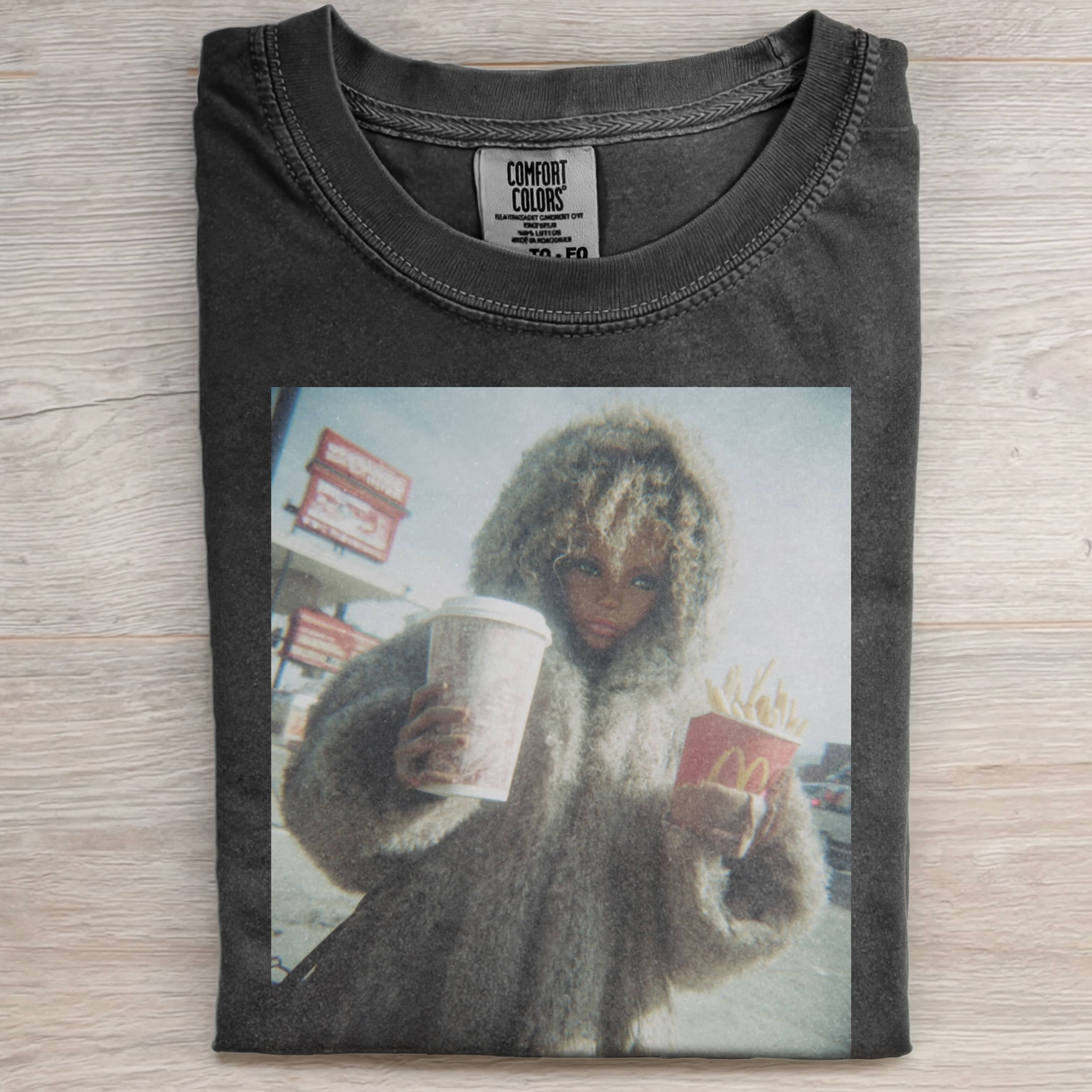 GLAMOROUS MCDONALD'S Funny Doll FaceCORE TEE-ShawnCraft