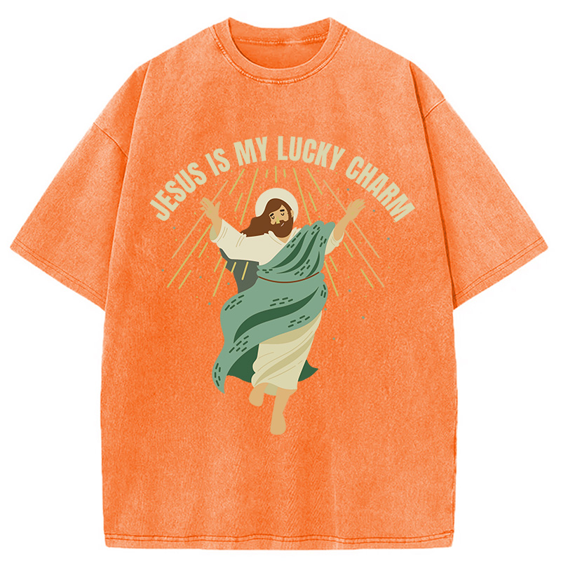 Christian St. Patricks Day Washed T-Shirt-ShawnCraft