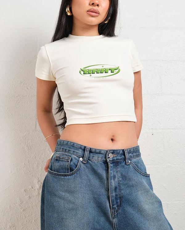 BRAT Baby Tee-ShawnCraft