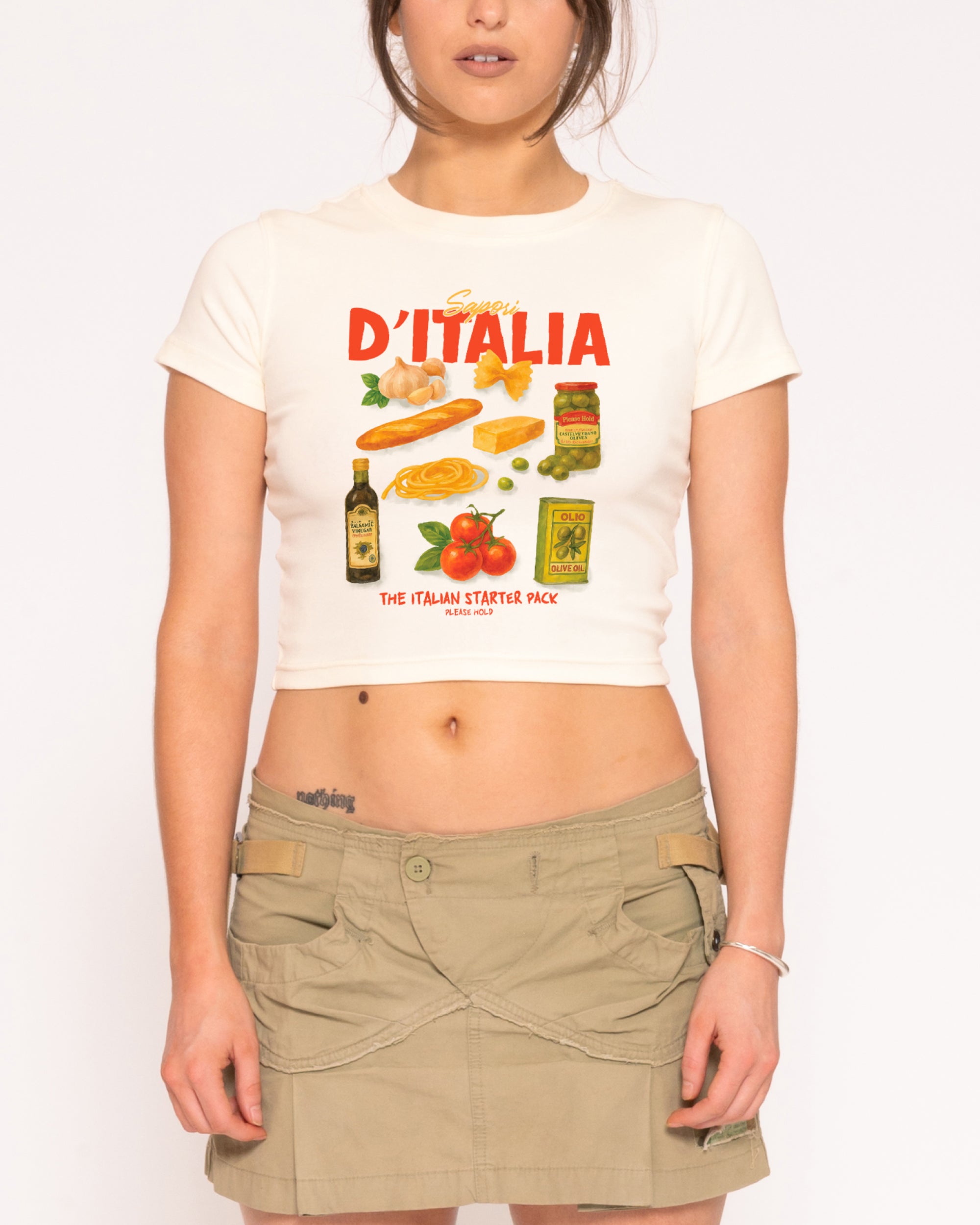 Italian Starter Pack Baby Tee-ShawnCraft
