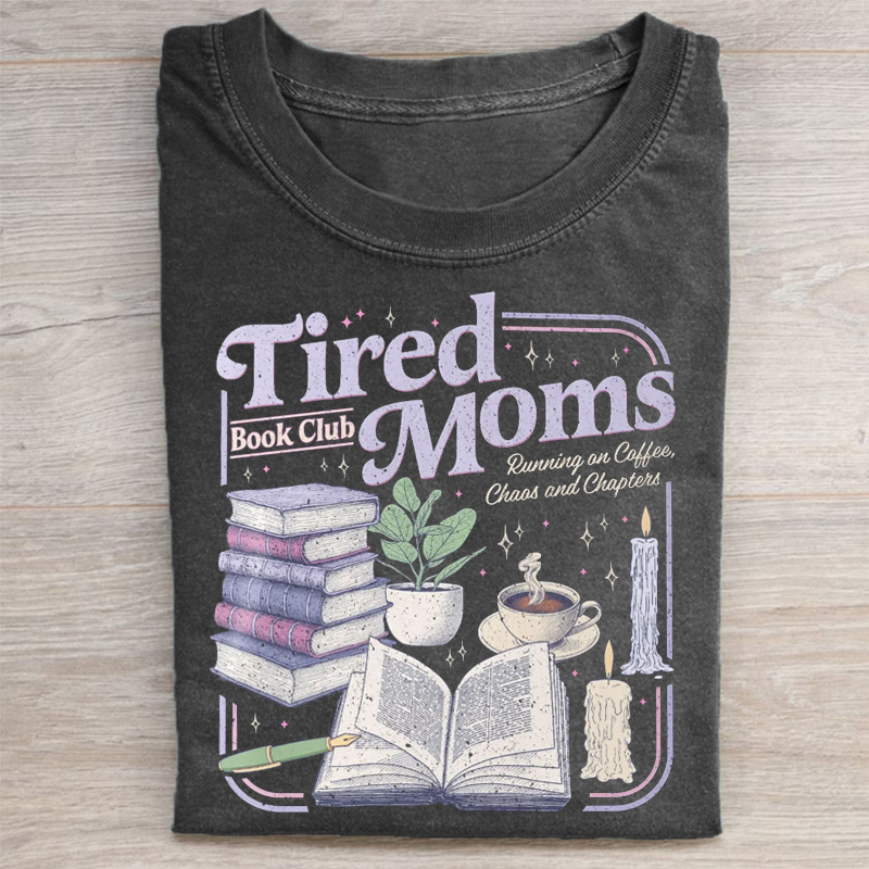 Tired Moms Book Club T-shirt-ShawnCraft