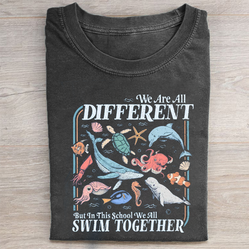 We All Swim Together T-shirt-ShawnCraft