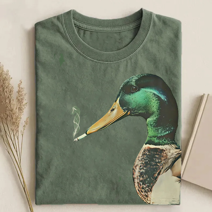 Mallard Smoking T-shirt-ShawnCraft