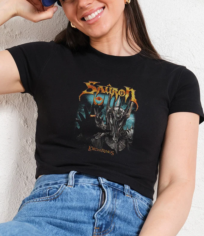 Vintage Sauron Baby Tee-ShawnCraft