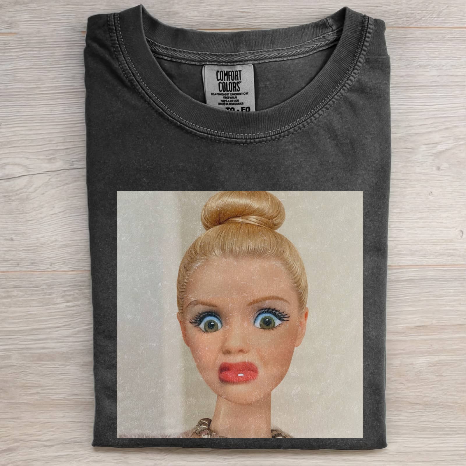 Funny Doll Face GIRL MEME T-SHIRT-ShawnCraft