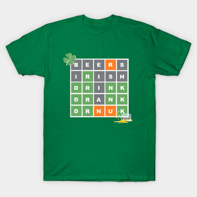 WORDLE ST PATRICKS DAY T-Shirt-ShawnCraft