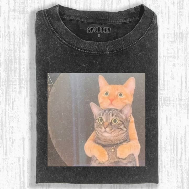 Embracing Cat T-SHIRTS-ShawnCraft