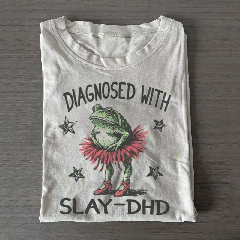 Funny ADHD Frog T-shirt-ShawnCraft