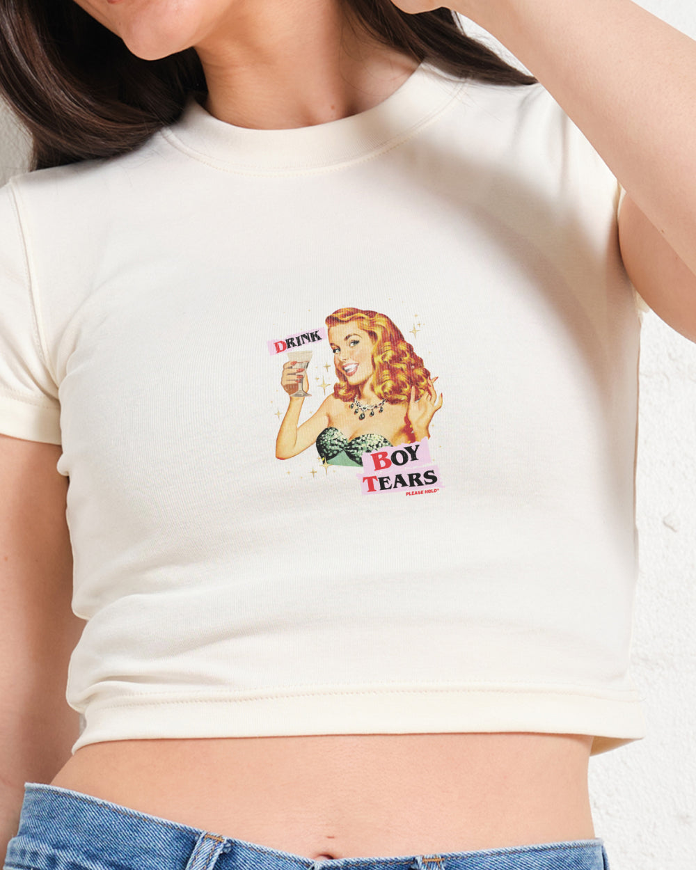 Drink Boy Tears Baby Tee-ShawnCraft