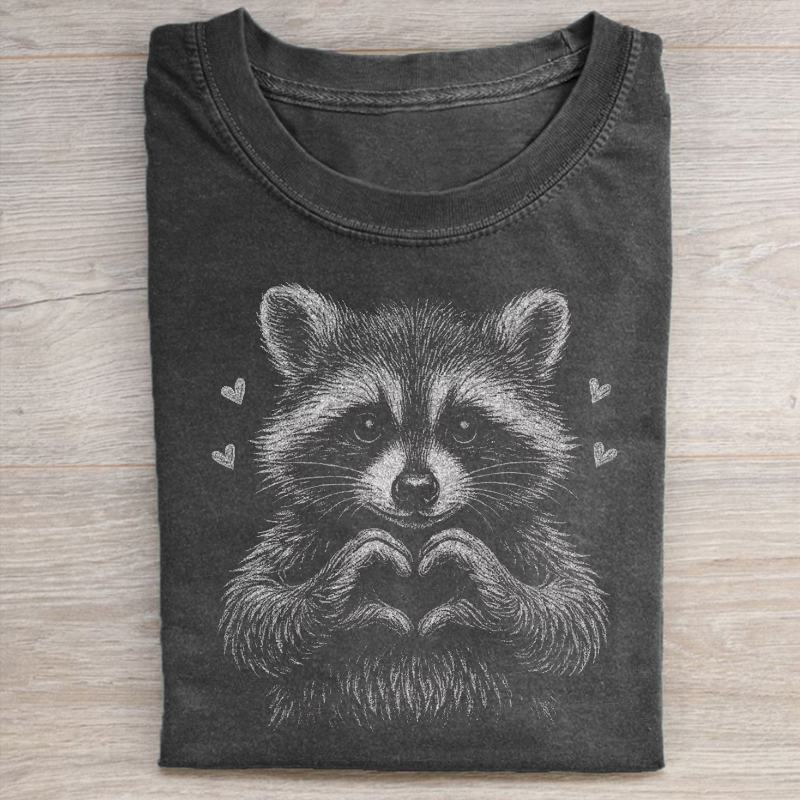Valentine Racoon T-shirt-ShawnCraft