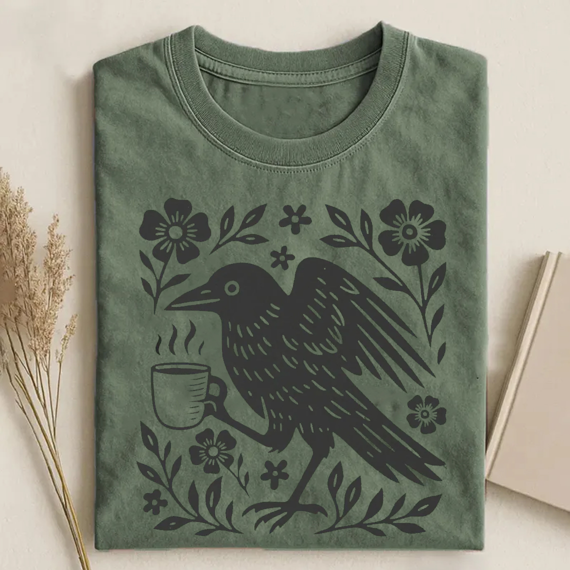 Boho Crow T-shirt-ShawnCraft