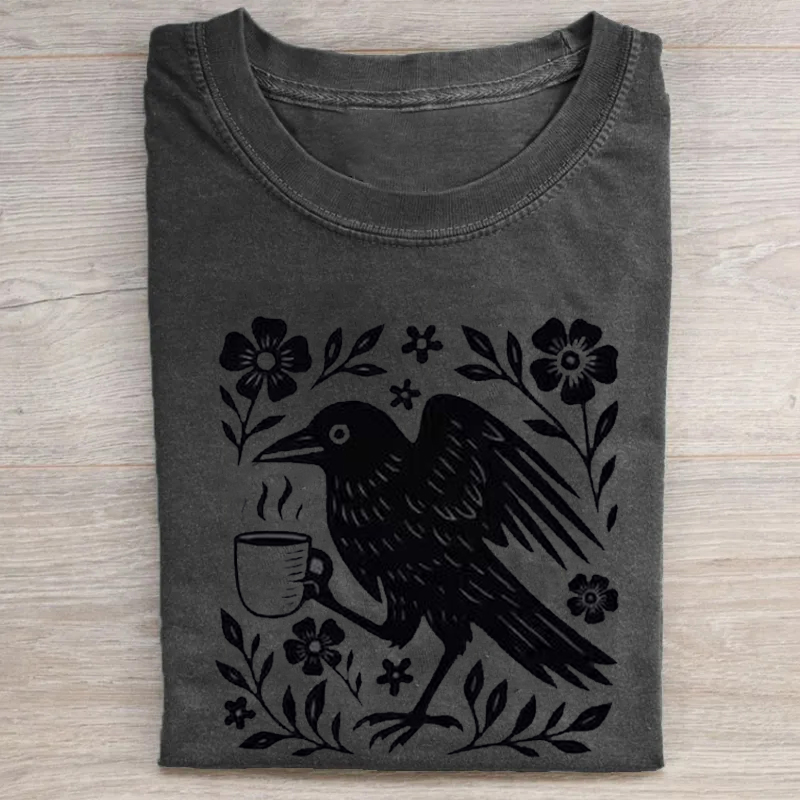 Boho Crow T-shirt-ShawnCraft