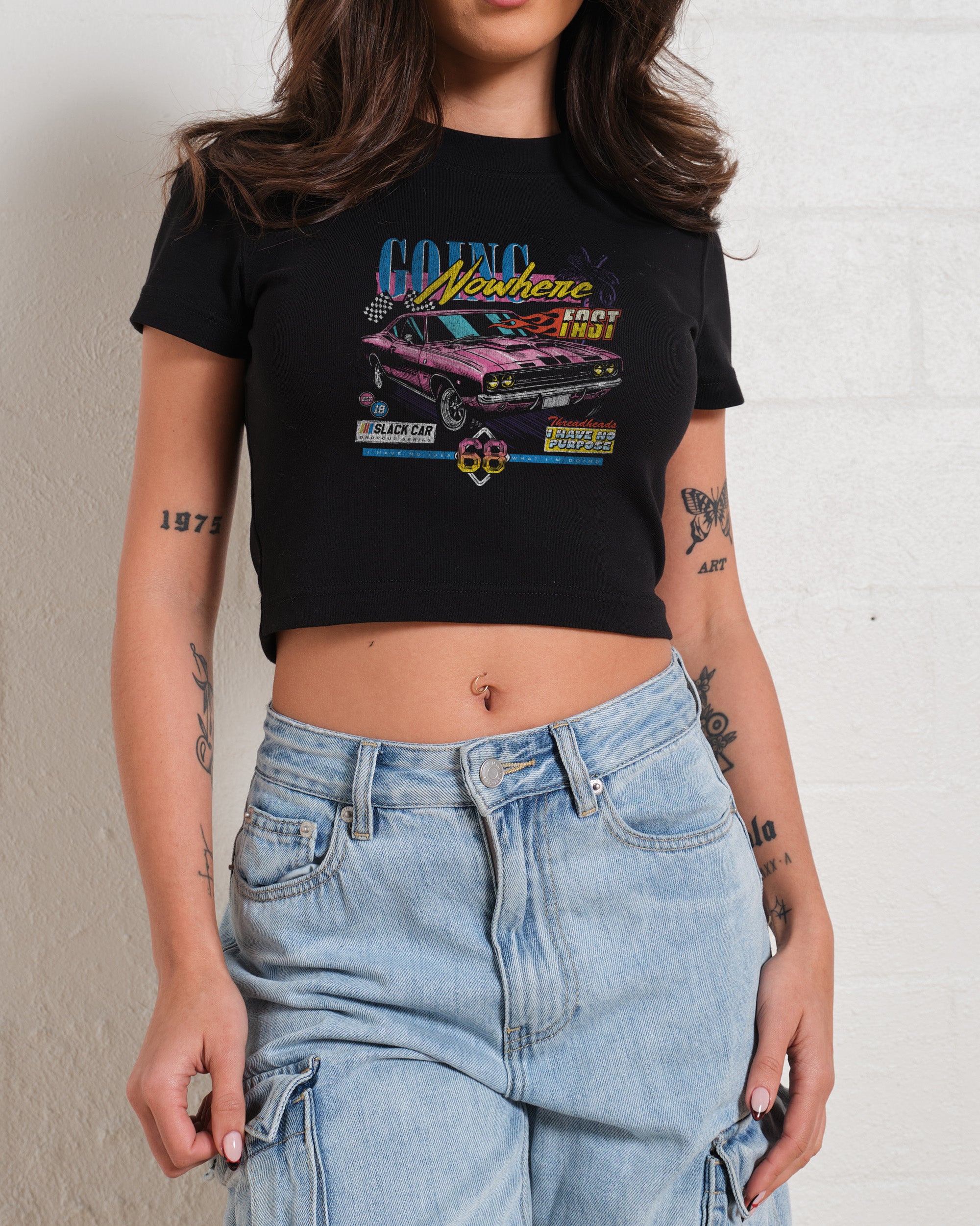 Going Nowhere Fast Baby Tee-ShawnCraft
