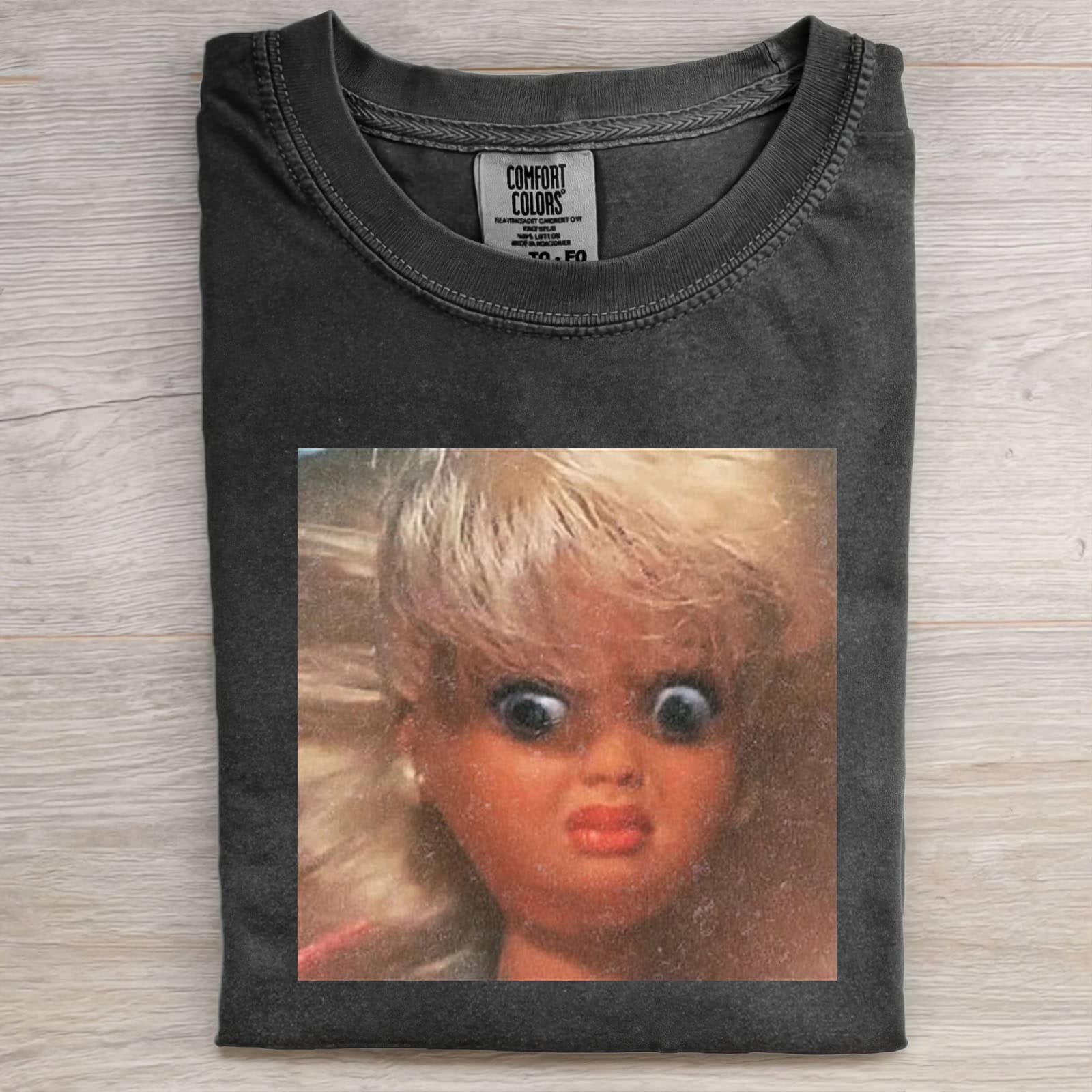 Funny Doll Face GIRL MEME T-SHIRT-ShawnCraft