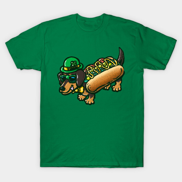 St Patricks Day Chicago Dog T-Shirt-ShawnCraft