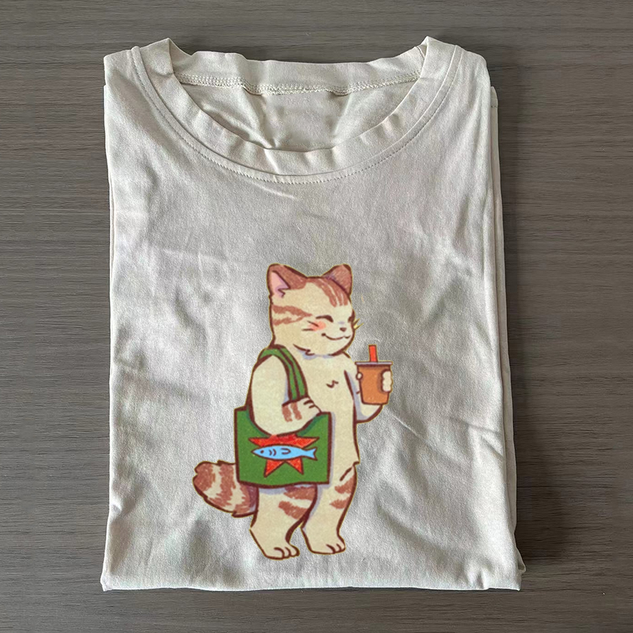 Coffee Cat T-shirt-ShawnCraft