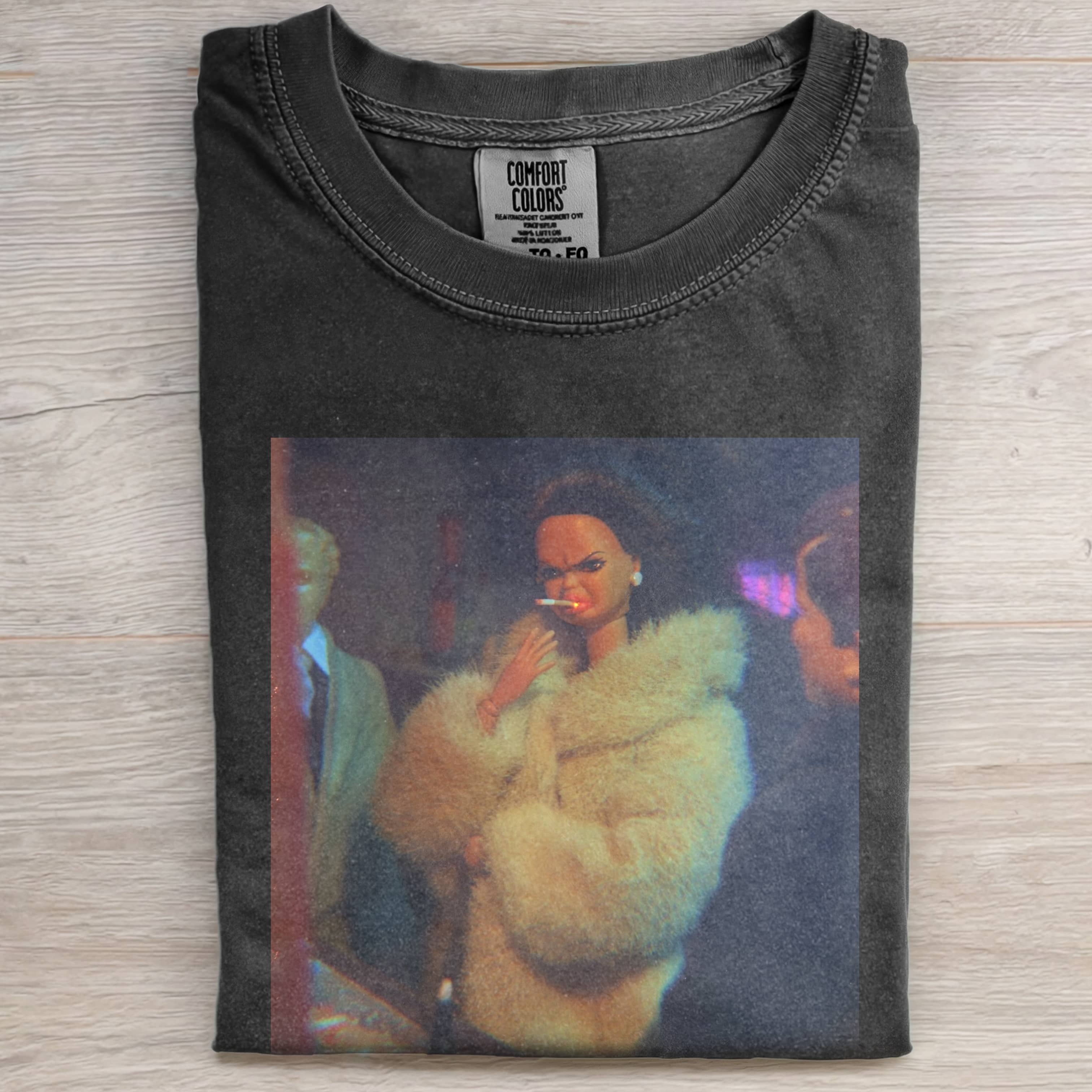 Funny Doll FaceCORE PARTY SMOKING TEE-ShawnCraft