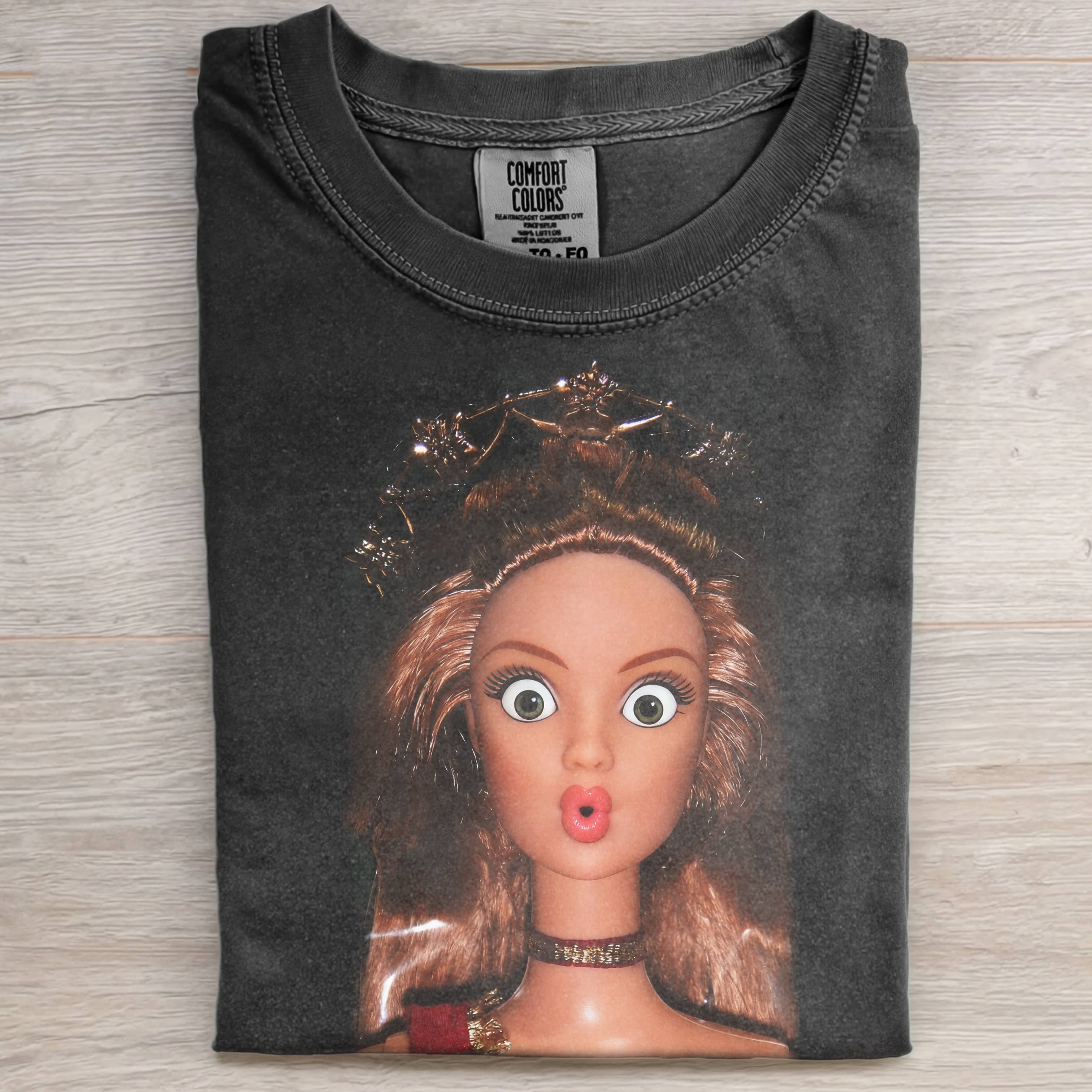 SURPRISE PRINCESS Funny Doll FaceCORE T-SHIRT-ShawnCraft