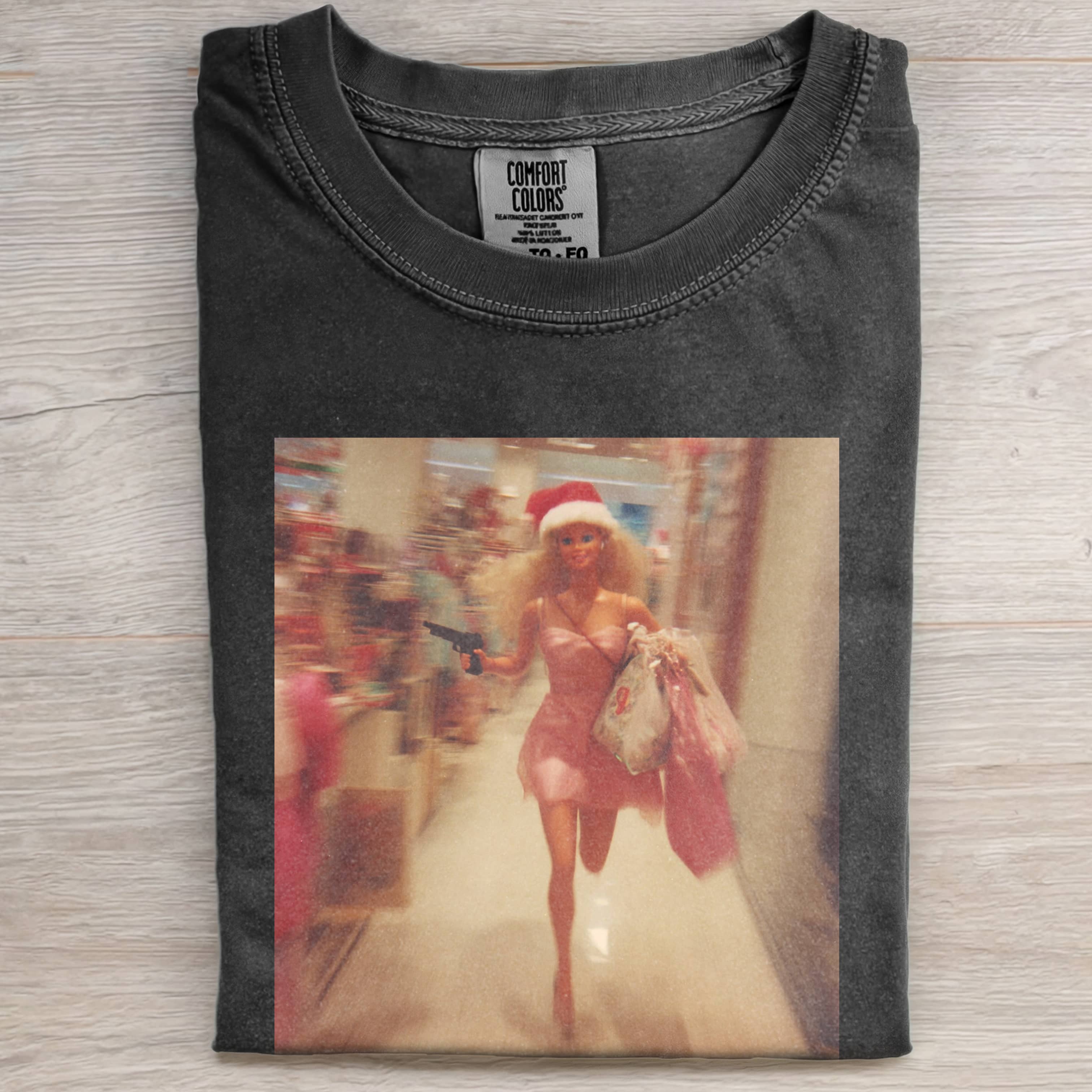 Funny Doll FaceCORE RUNNING WITH A GUN VINTAGE TEE-ShawnCraft