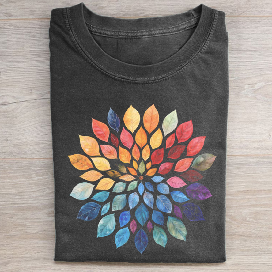 Floral Mandala T-shirt-ShawnCraft