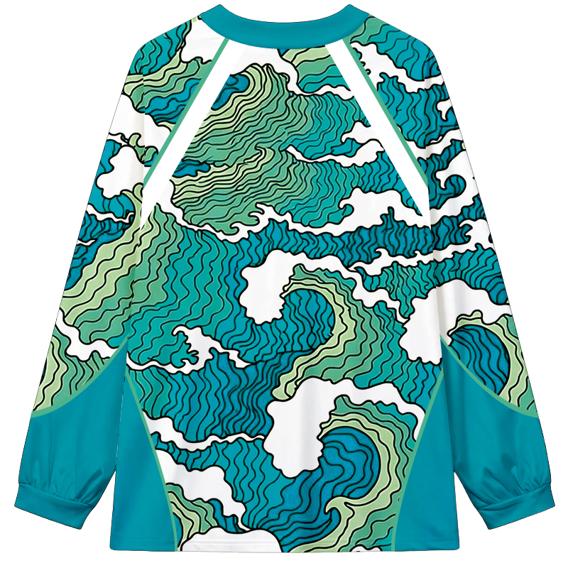 Japan Football Long Sleeve Graphic Print T-Shirt-ShawnCraft