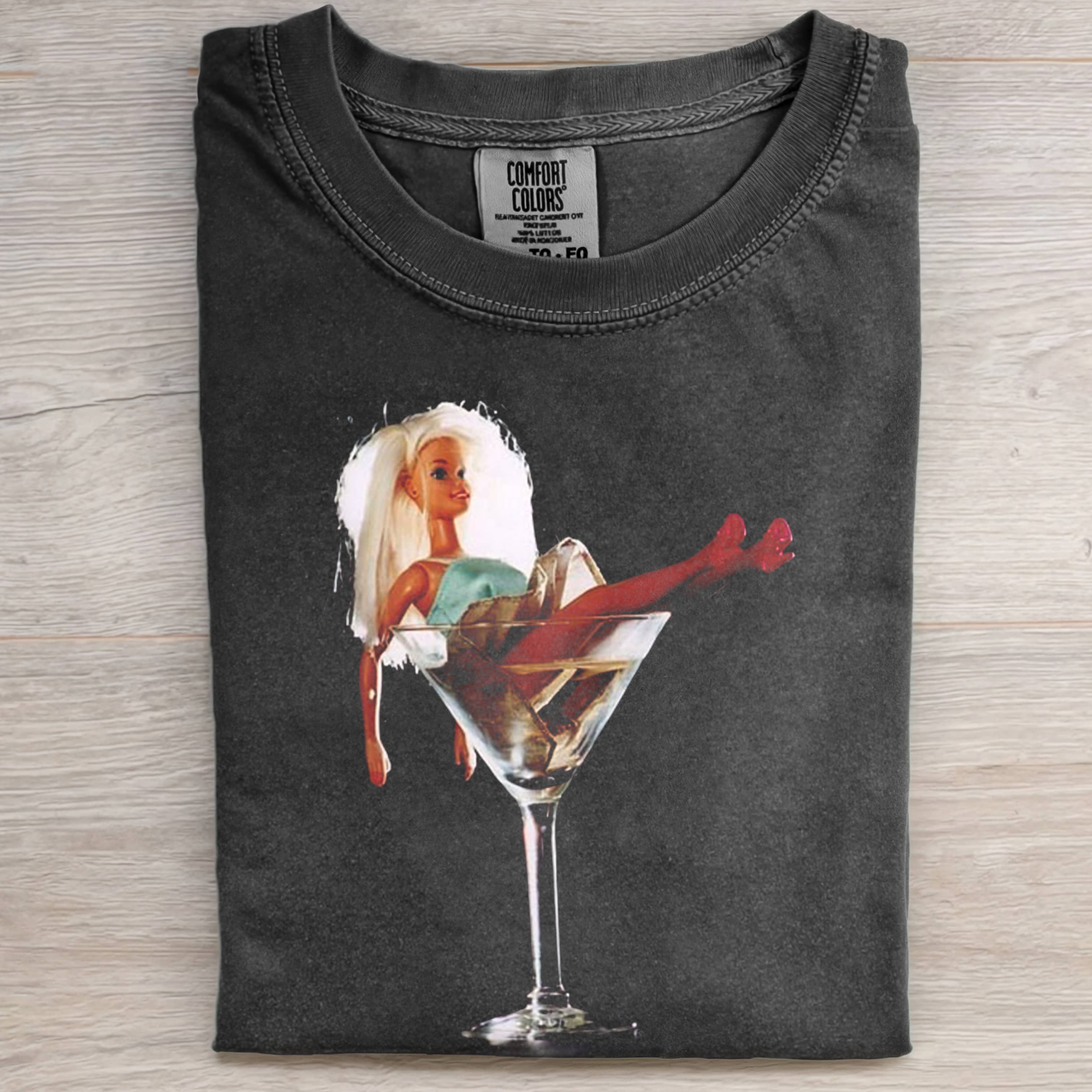COCKTAIL Funny Doll FaceCORE MEME TEE-ShawnCraft
