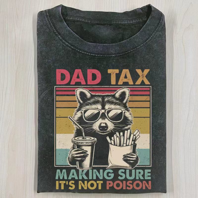 Dad Tax Raccoon T-shirt-ShawnCraft