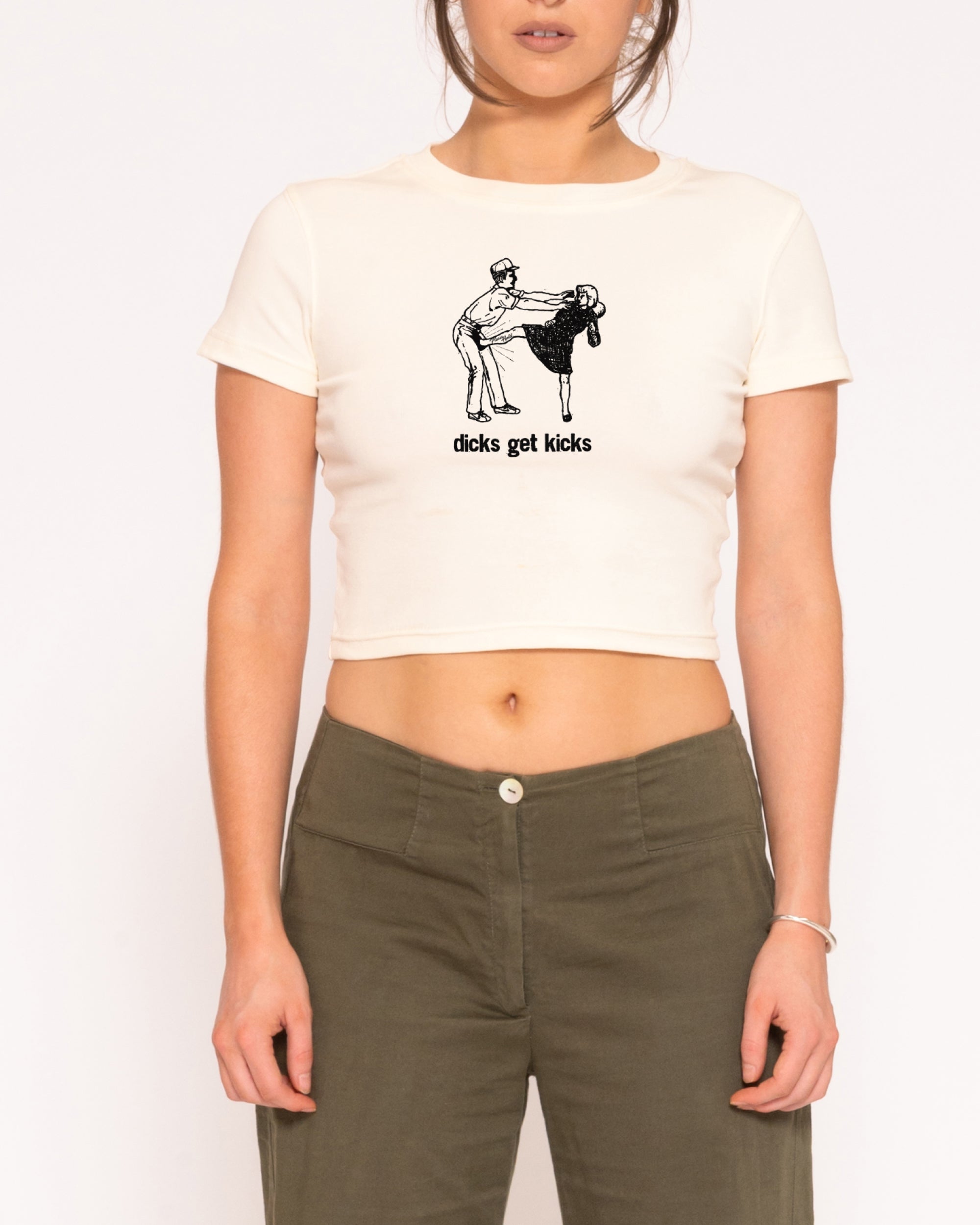 Dicks Get Kicks Baby Tee-ShawnCraft