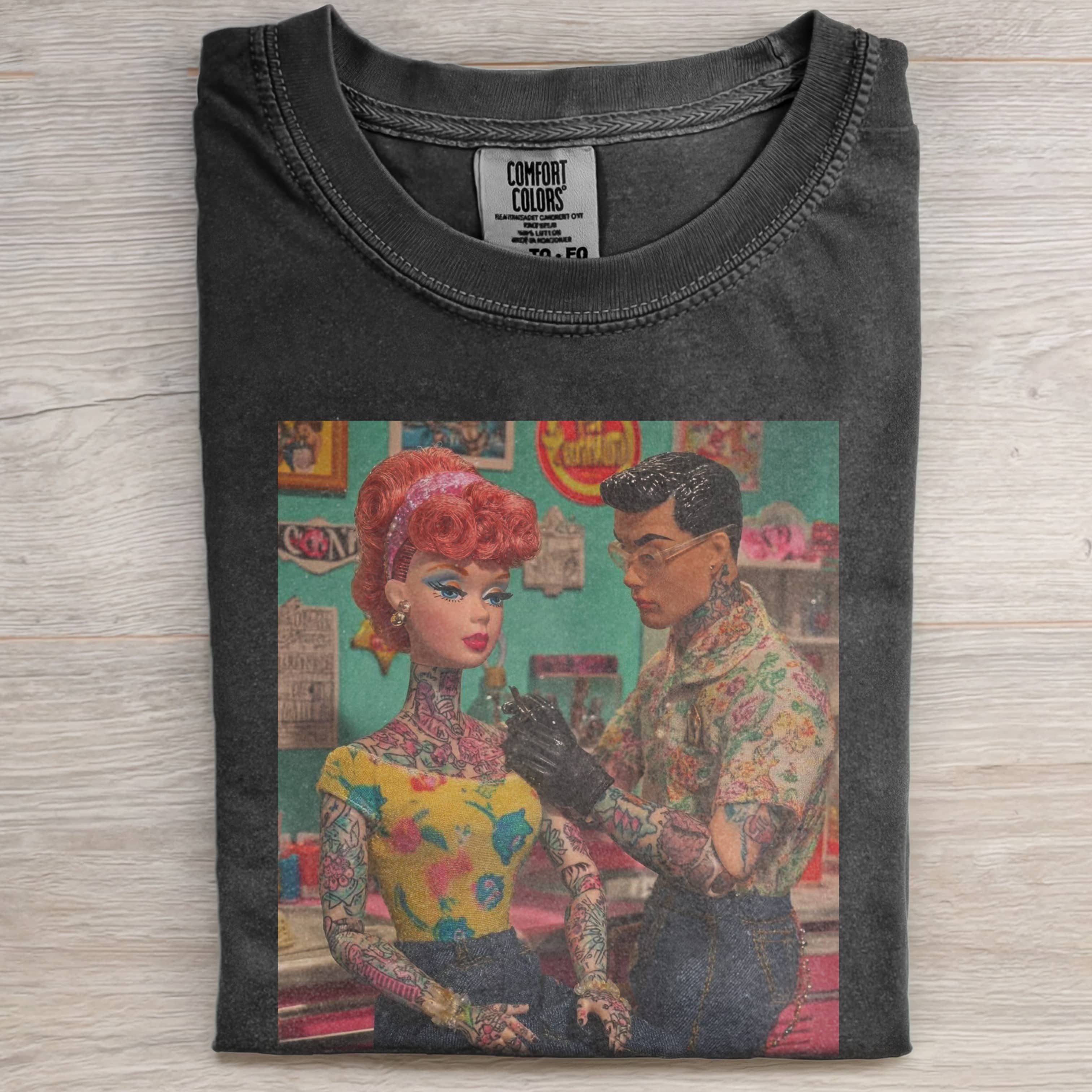 TATTOO ARTIST'S COLORFUL Funny Doll FaceCORE T-SHIRT-ShawnCraft
