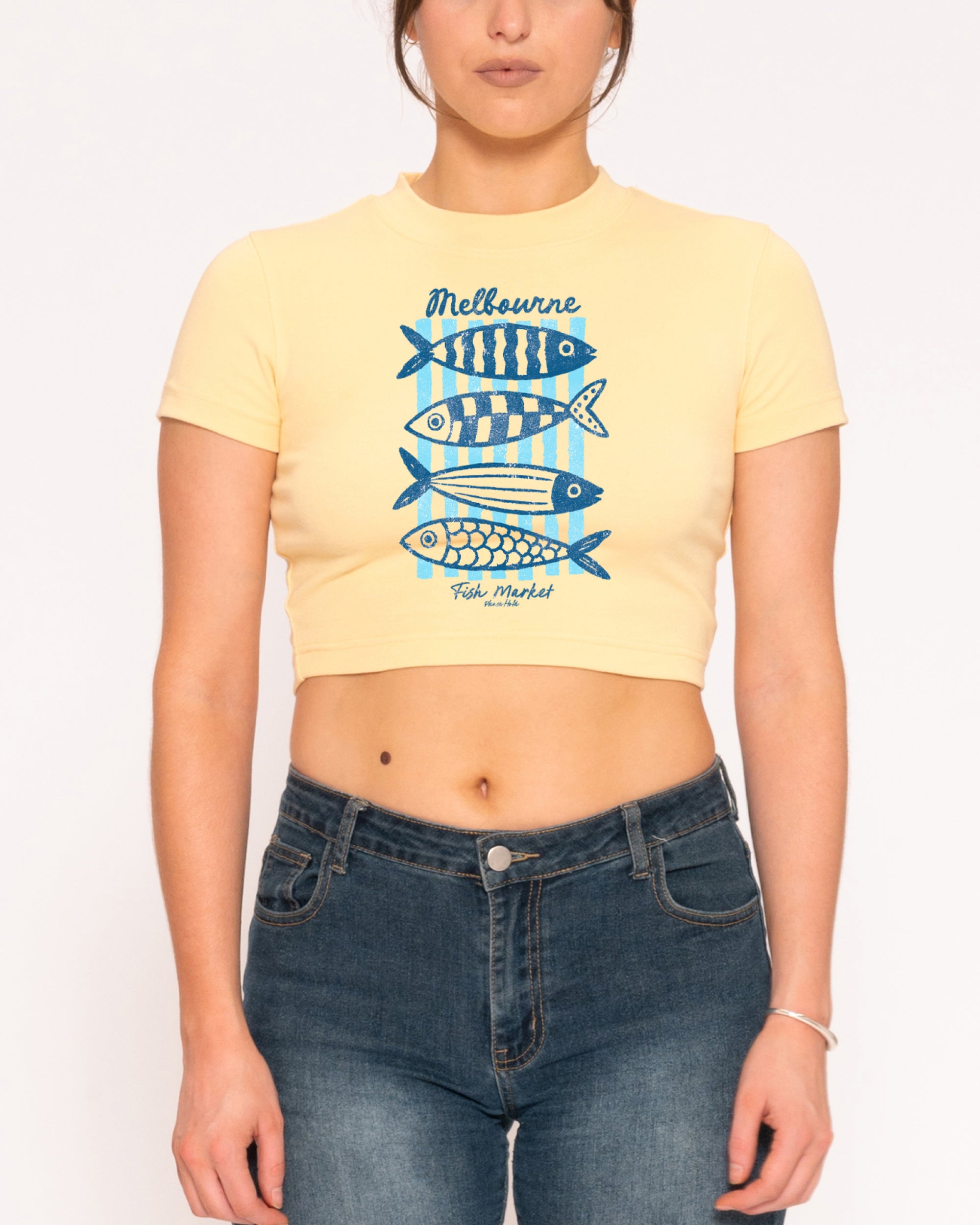 Melbourne Fish Market Baby Tee-ShawnCraft