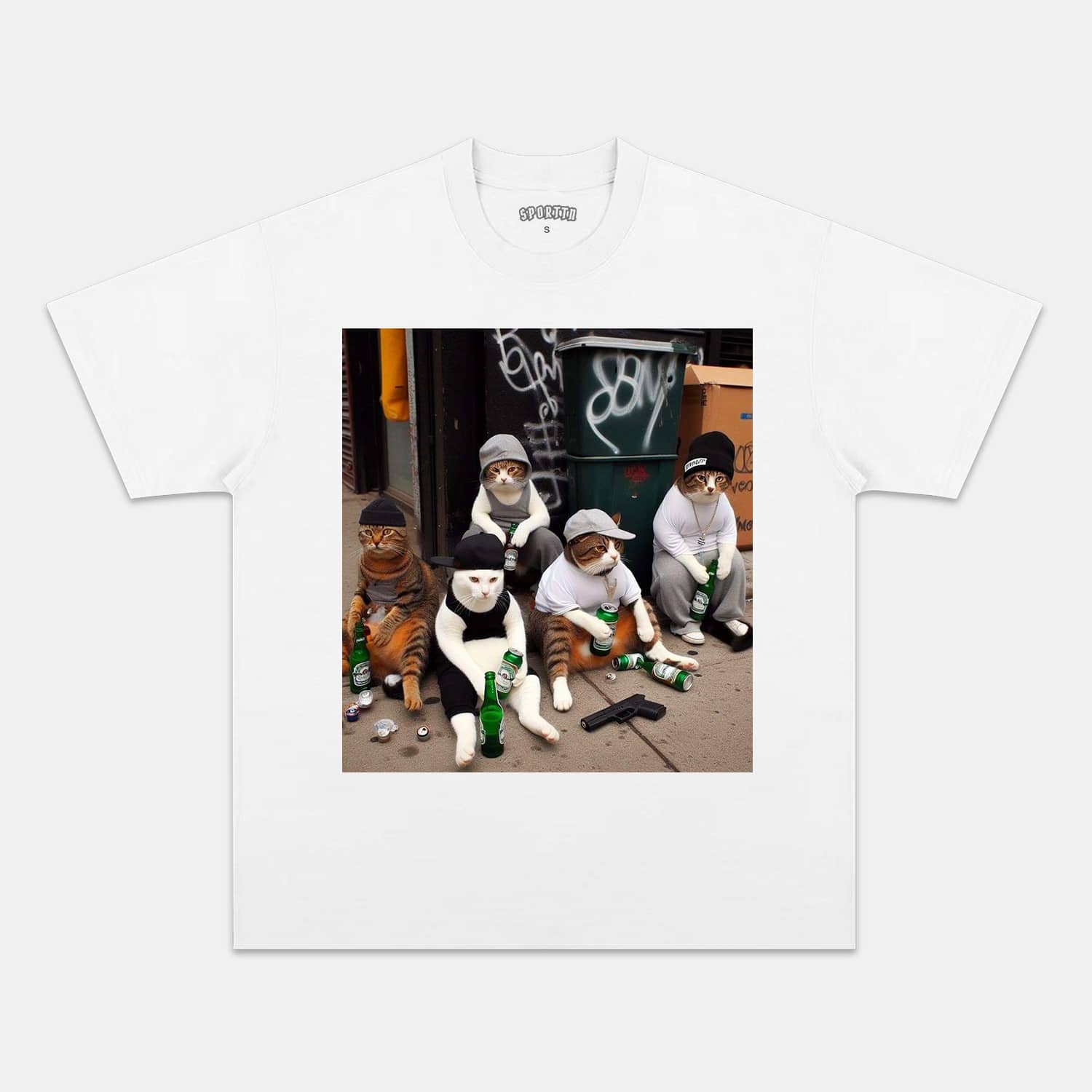 WACKY CAT TEE. 7.3-ShawnCraft