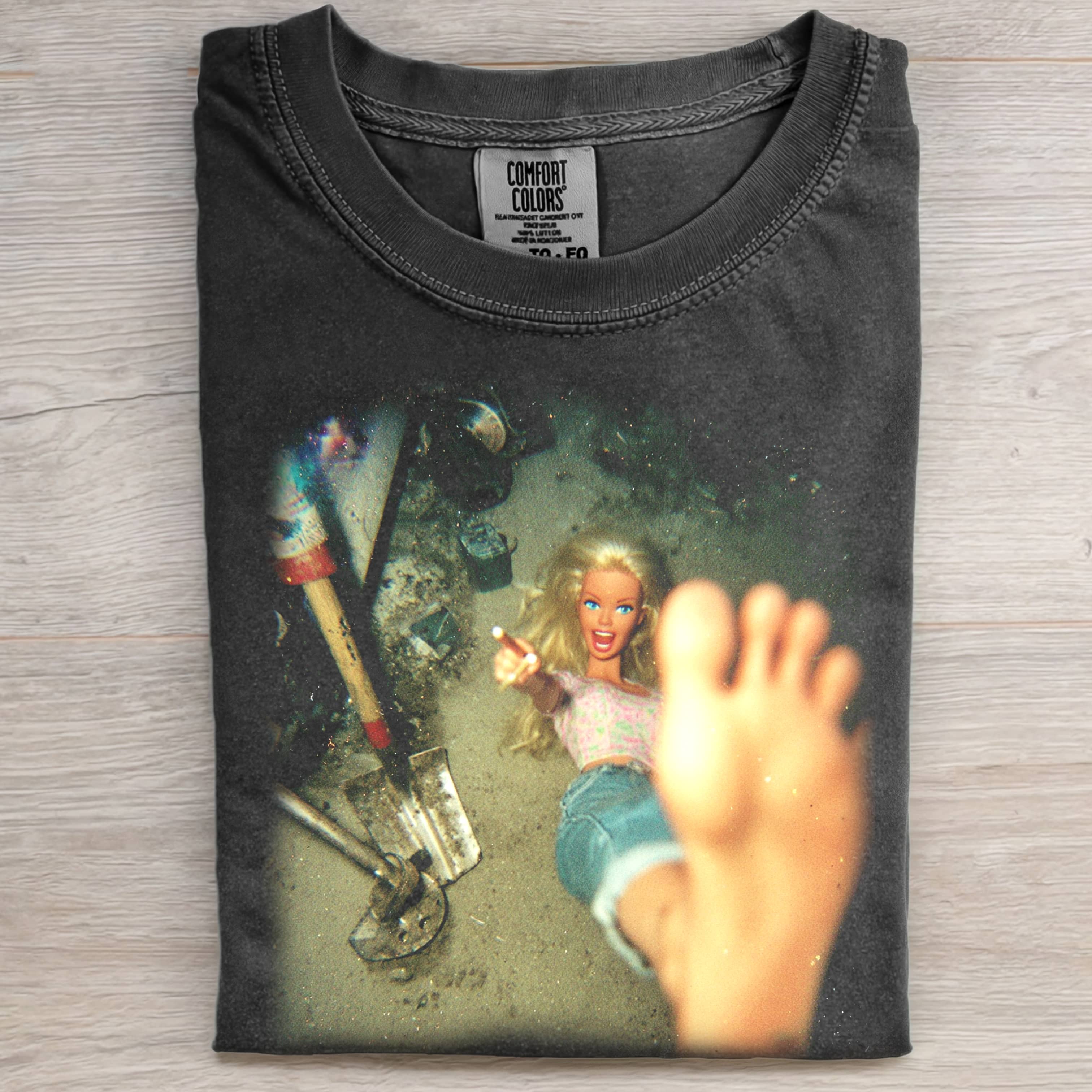 Funny Doll Face GRAVEYARD SELFIE TEE-ShawnCraft